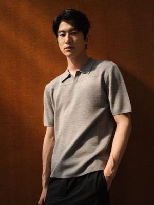 JOHNNY COLLAR POLO IN COTTON